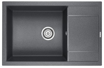 Кухонная мойка Paulmark FLUGEN 60 PM317850-DG 80х50 цвет черный